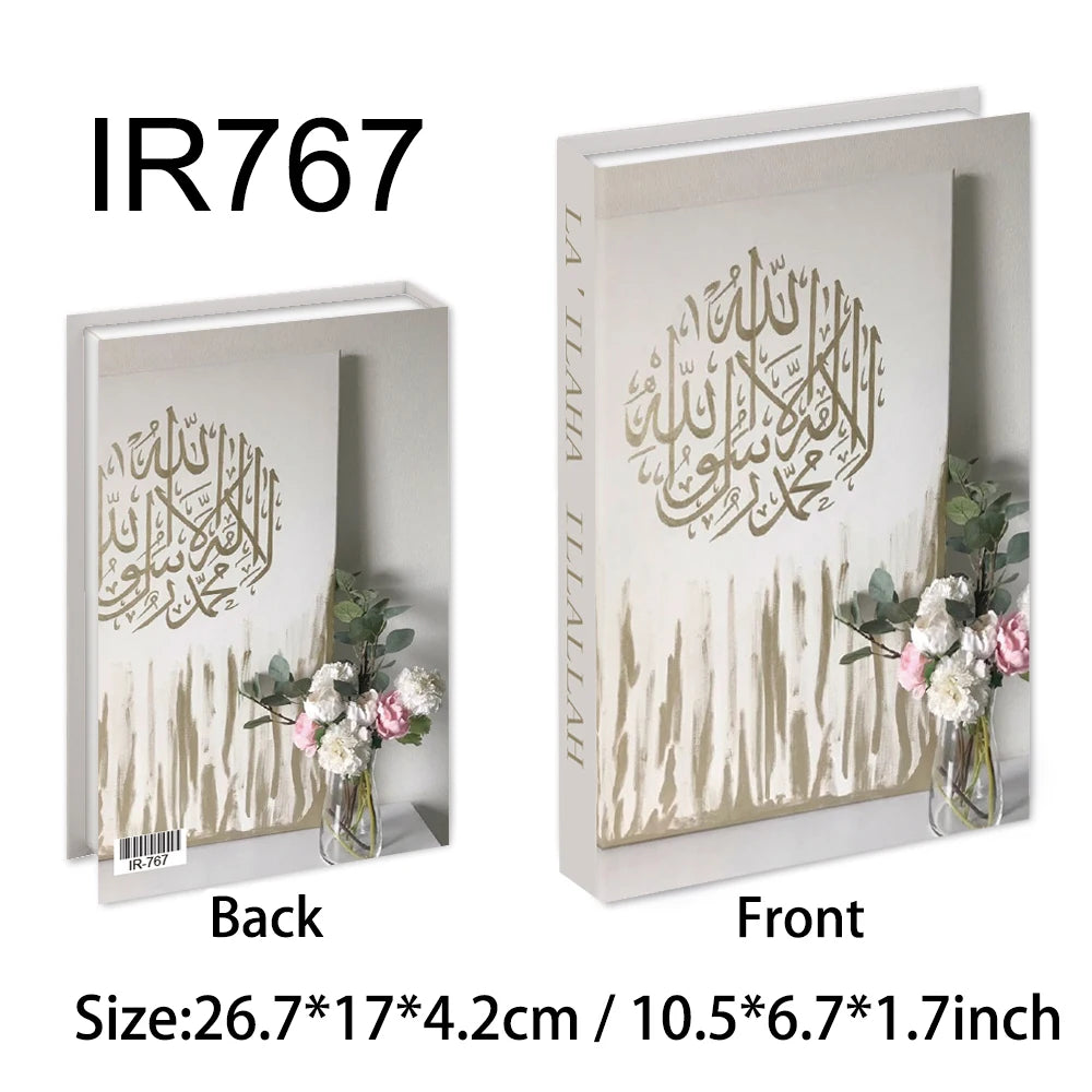 Islamic Luxury Fake Books Decorative Storage Box for Home