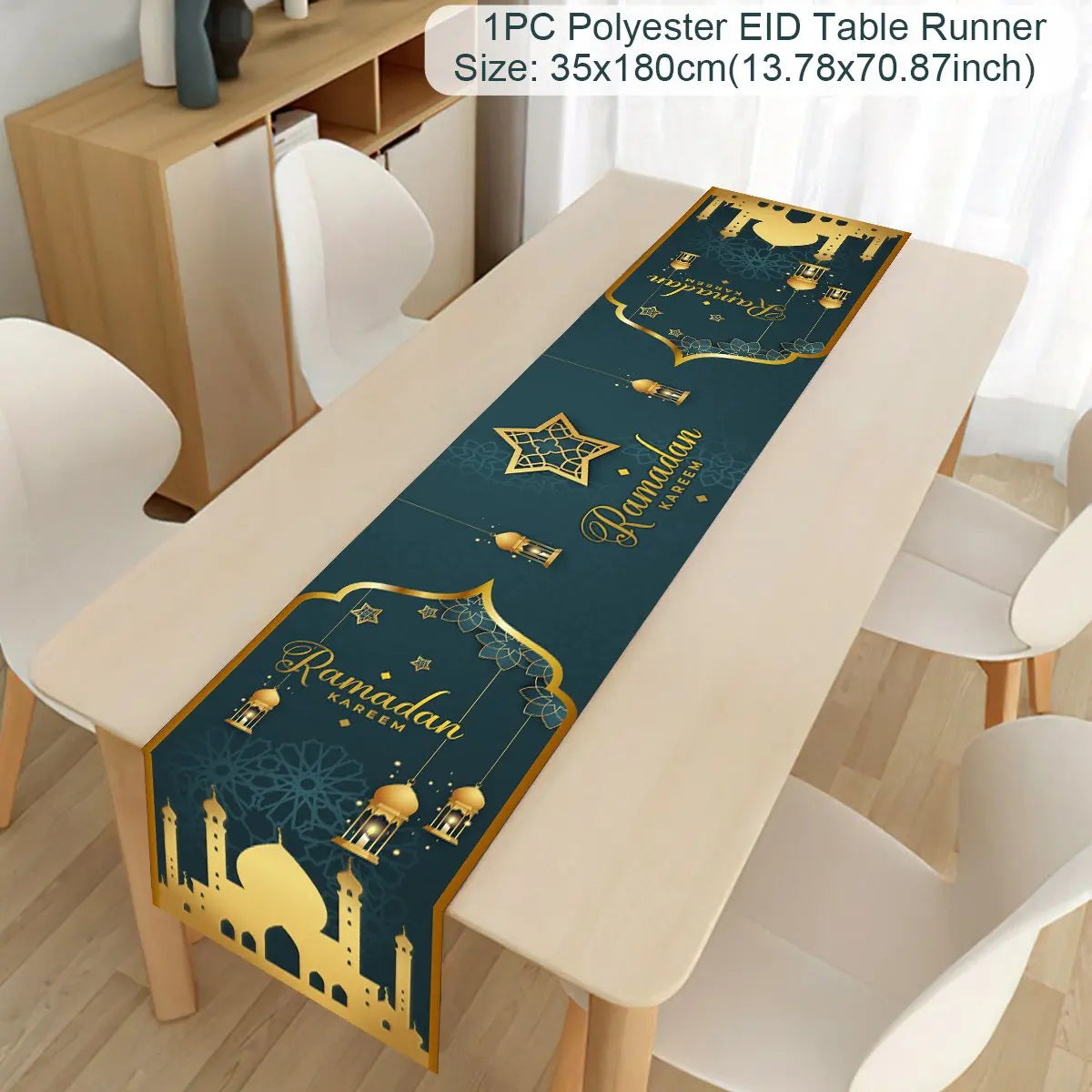 Eid Mubarak Tablerunner Ramadan Decoration For Home 2024 Islamic Muslim Party Supplies Eid Al Adha Ramadan Kareem Tablecloths