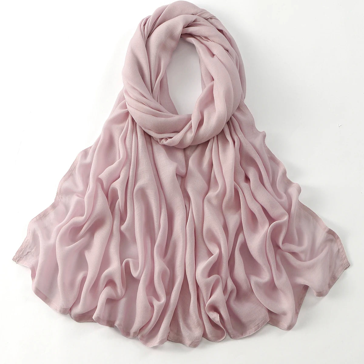 Cotton Rayon Modal Muslim Hijabs For Women Scarf Thin Plain Shawls Femme Musulman Soft Headscarf Islam Turban Headband 185*75CM