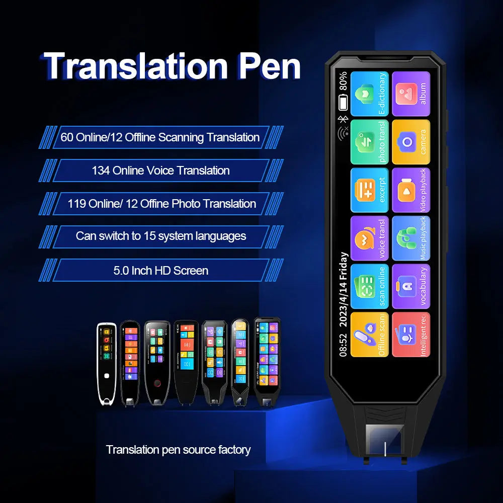 Real-Time Translation Pen for 134 Languages Reading & Dictionary