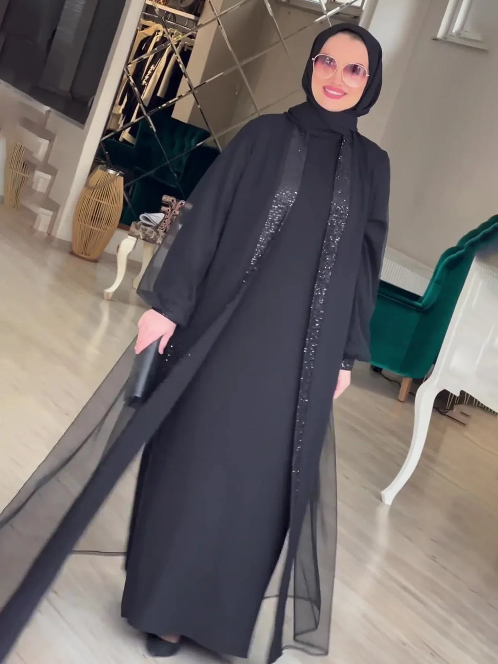 2024 Muslim Modest Women Dress – Eid & Ramadan Jalabiya Kaftan Robe