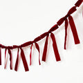 2/3M Flocking Bowknot Ribbon Pull Flower Decorative Banner for Party, Ramadan Decorations 2026, Window Atmosphere Decoration