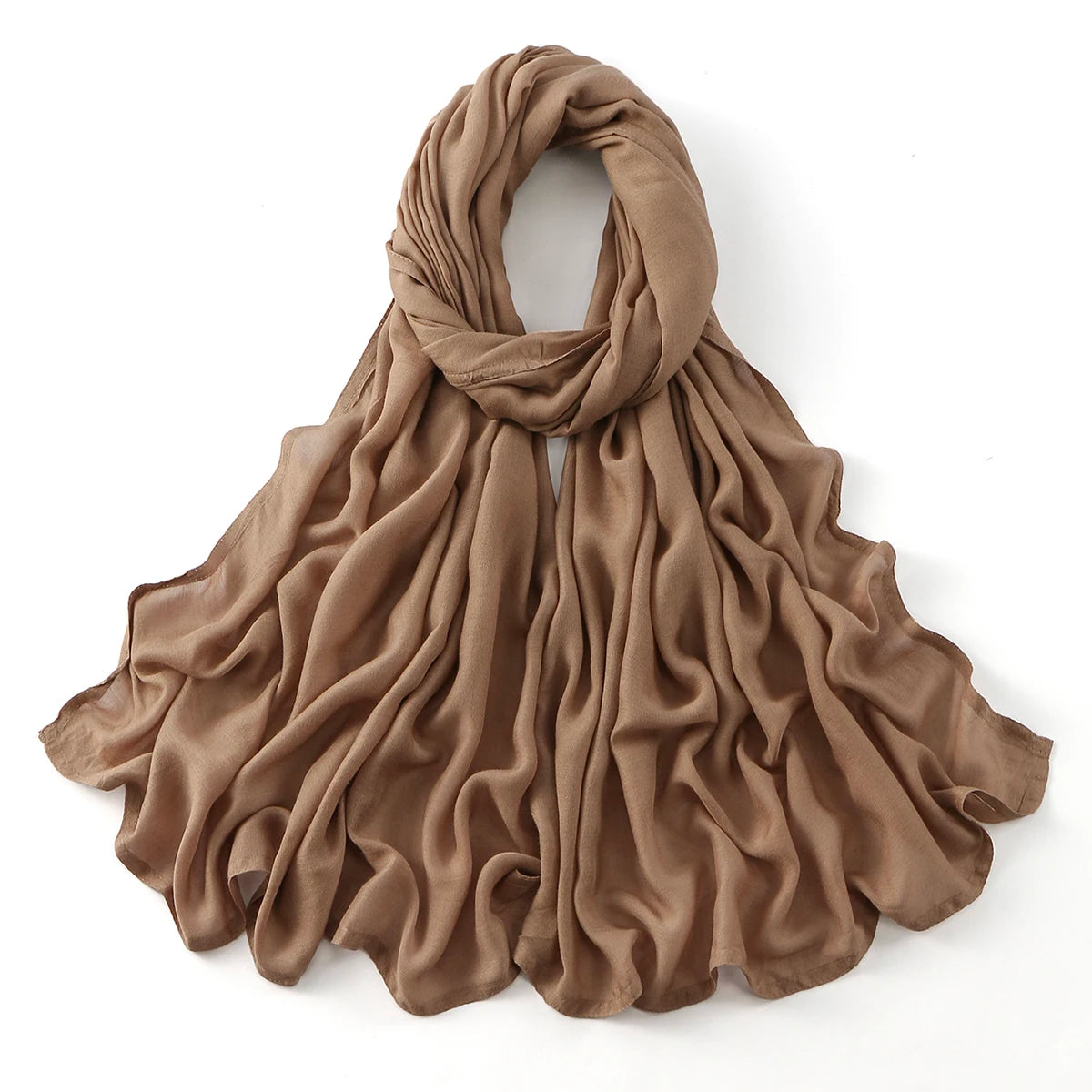 Cotton Rayon Modal Muslim Hijabs For Women Scarf Thin Plain Shawls Femme Musulman Soft Headscarf Islam Turban Headband 185*75CM