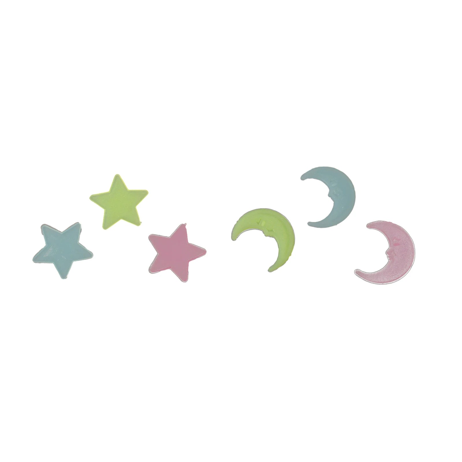 100pcs Stickers Moons Night Art Plastic Removable Bedroom Ceiling Space DIY Star Decal Stars Decor Fluorescent