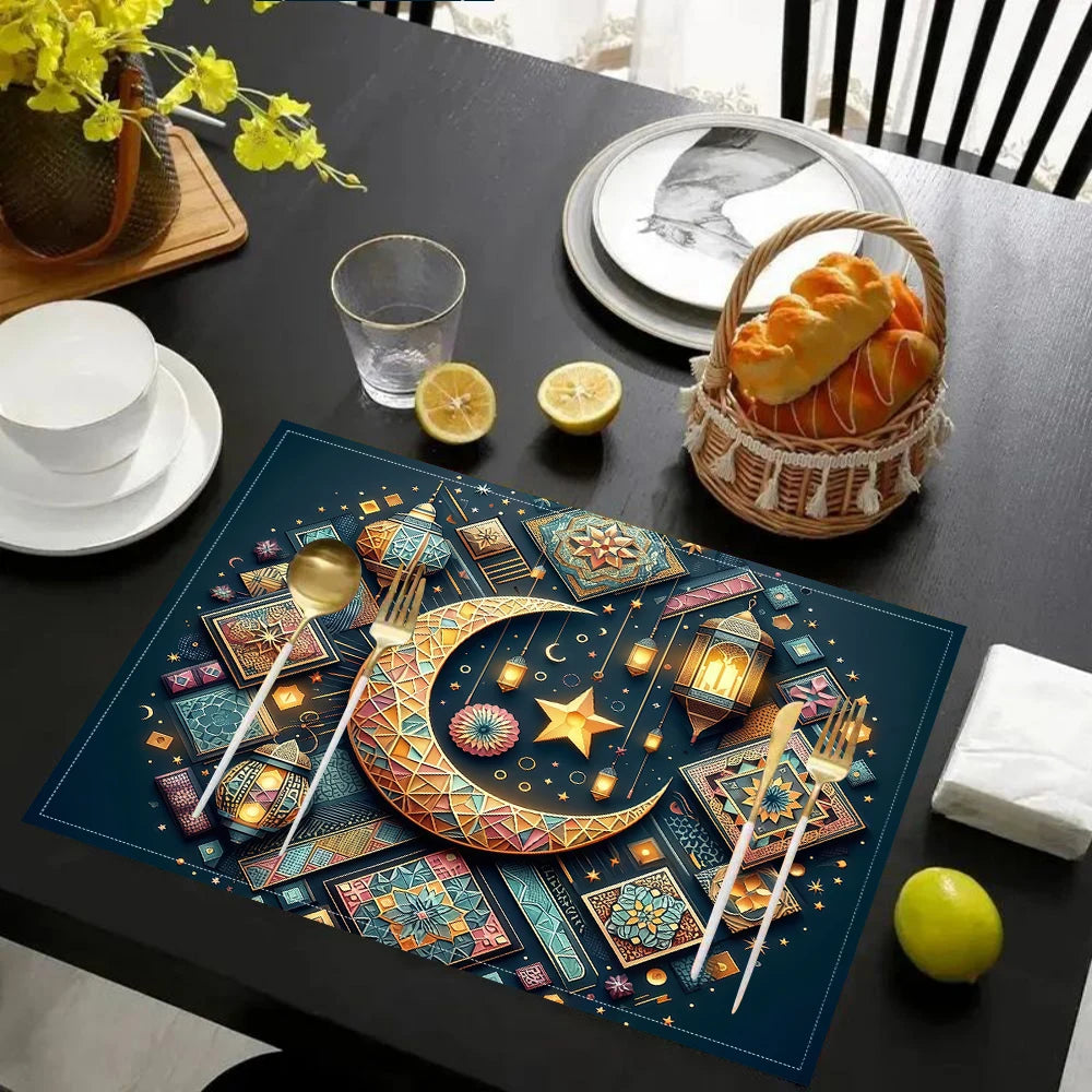 Ramadan meal mat, suitable for daily home, restaurant, outdoor picnic use, Eid al Fitr