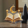 Islamic culture style decoration craft 2D acrylic star hanging ornament for home Ramadan blessing setting