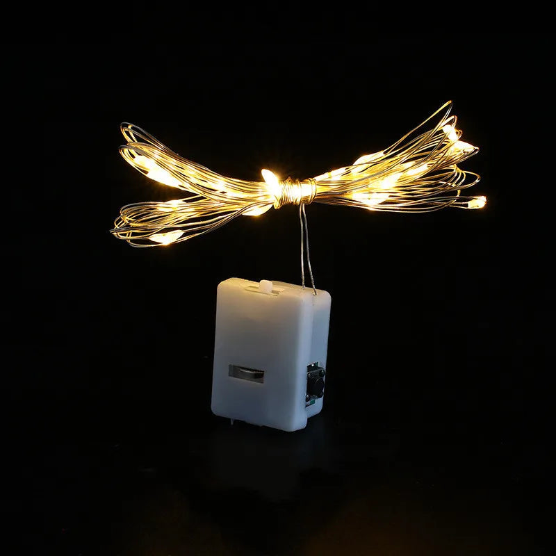 LED Fairy Lights Button Battery Light String Christmas Wedding New Year Bedroom Living Room Garden Decoration Garland