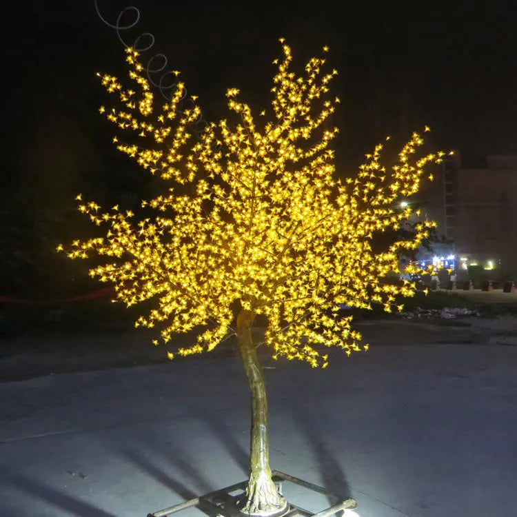 LED Artificial Cherry Blossom Tree Light – 3m Height, 2304 LED Bulbs, Outdoor Rainproof Decoration