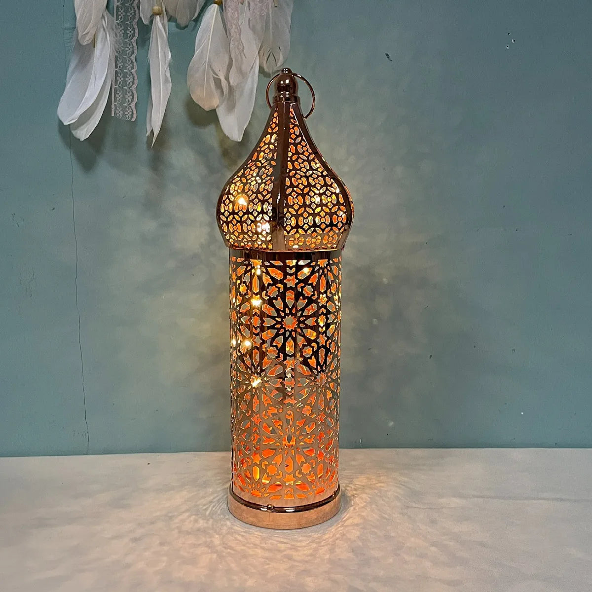 Battery Powered Eid Lights Decorations for Home Masjid Lanterns Ramadan Kareem Mosque LED Night Light Islam Muslim Party Supplie