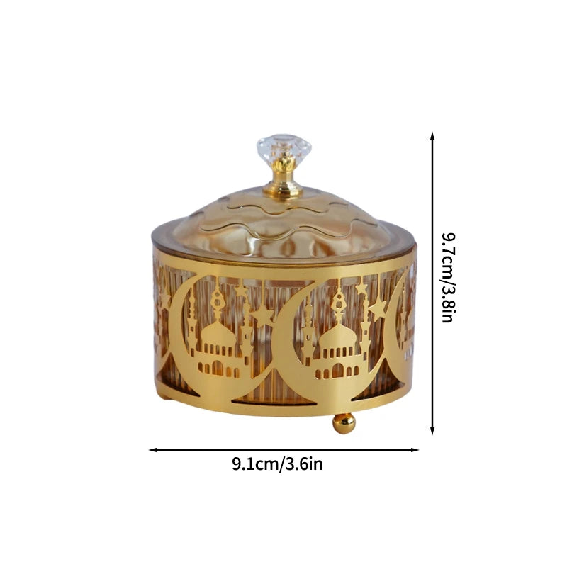 Ramadan Decoraitons Candy Storage Box Eid al-Fitr Party Candy Storage Case Ramadan Decoraiton 2026 Eid Mubarak Muslim Decor