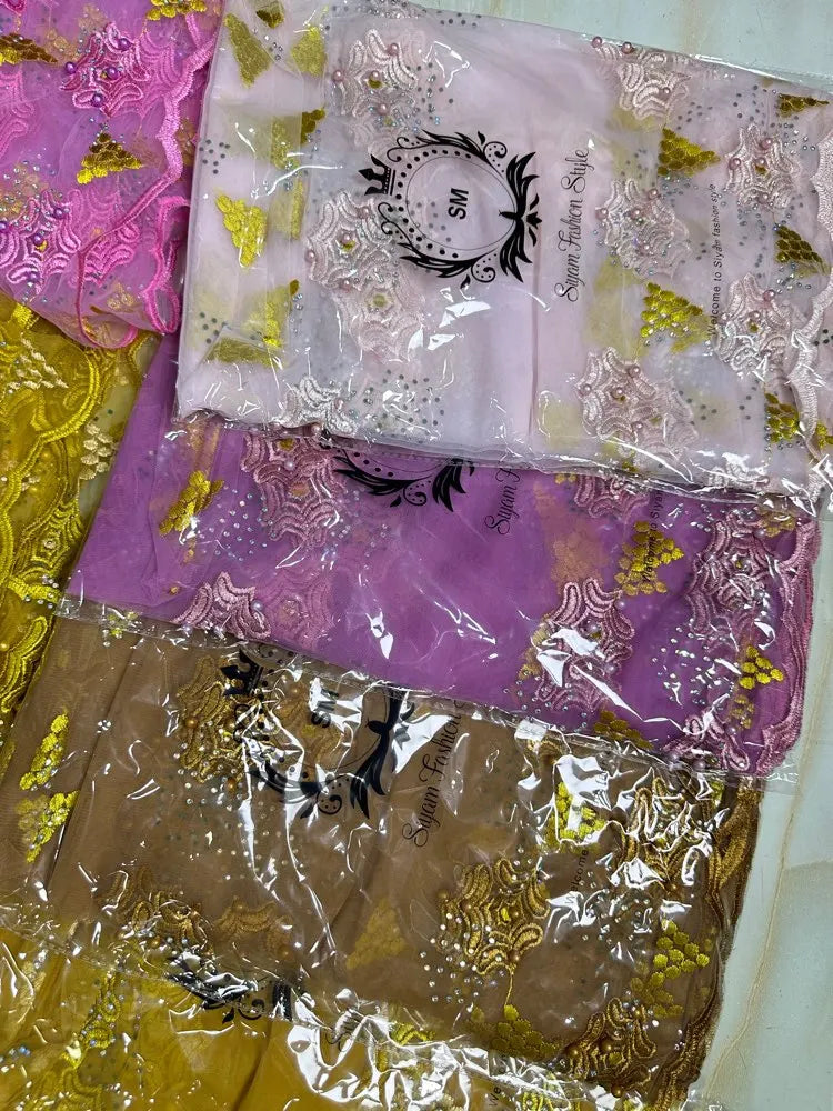 3D Stone New Dubai Scarf For Muslim Women African voile stone big Hijab Islam Hijab Pashmina Turban Headscarf Embroidery Shawls