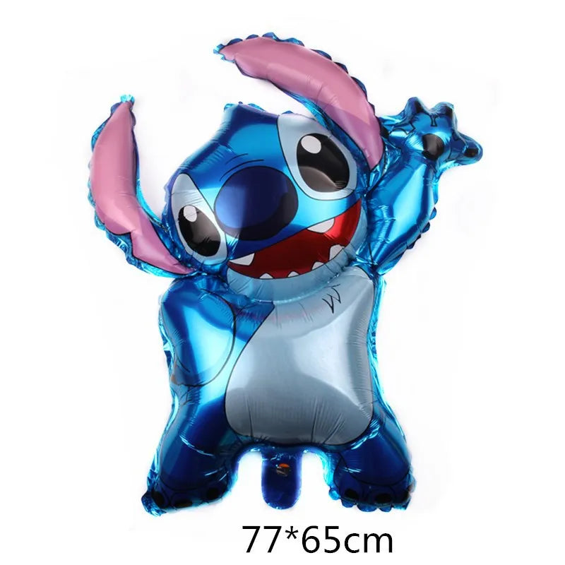 1set Disney 123Pcs Lilo & Stitch Theme Happy Birthday Latex Balloon Set Family Birthday Party Decoration Latex Balloon