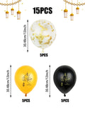 15pcs Ramadan latex balloon decorations, suitable for Eid al-Fitr celebrations, home Ramadan decorations, Ramadan party