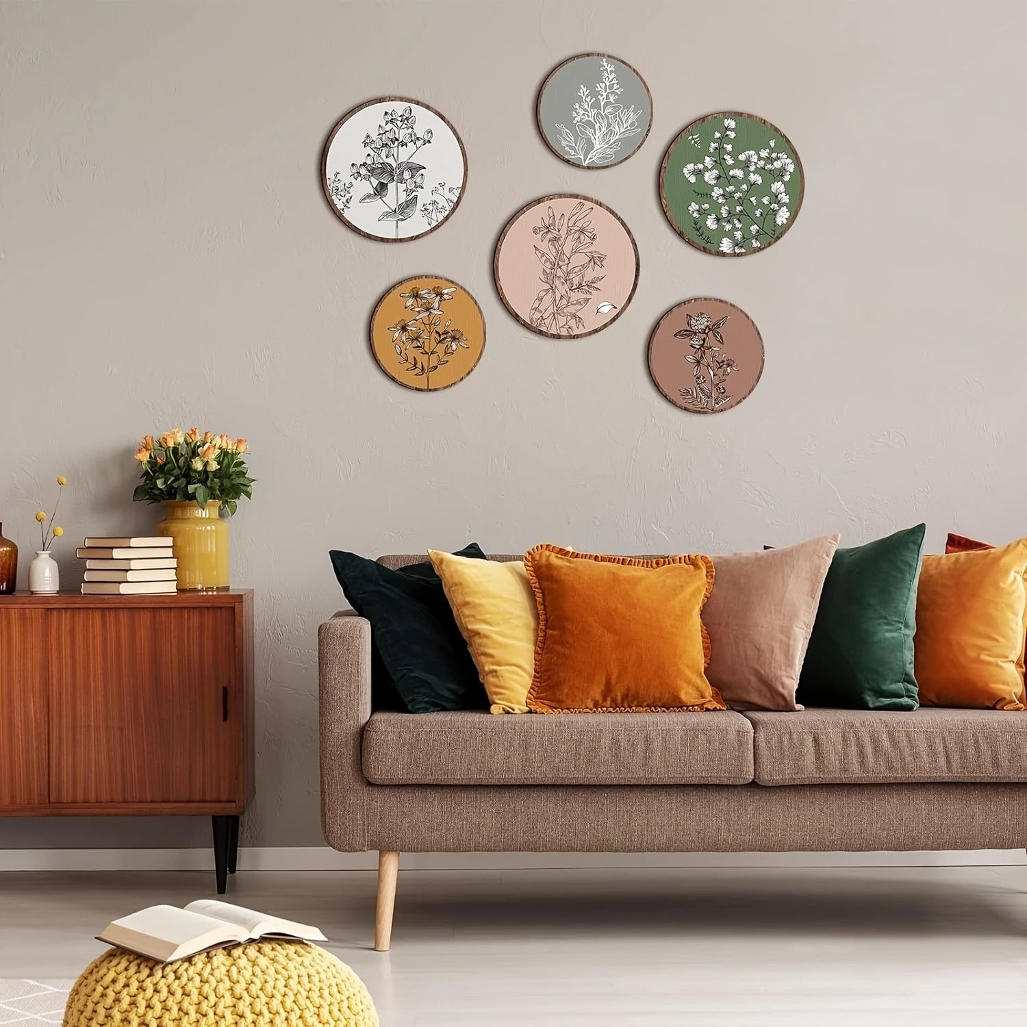 Simple Wooden Wall Decoration Hot Air Balloons Sun Moon Stars Heart-shaped Wall Ornaments Warm Sweet Children's Rooms