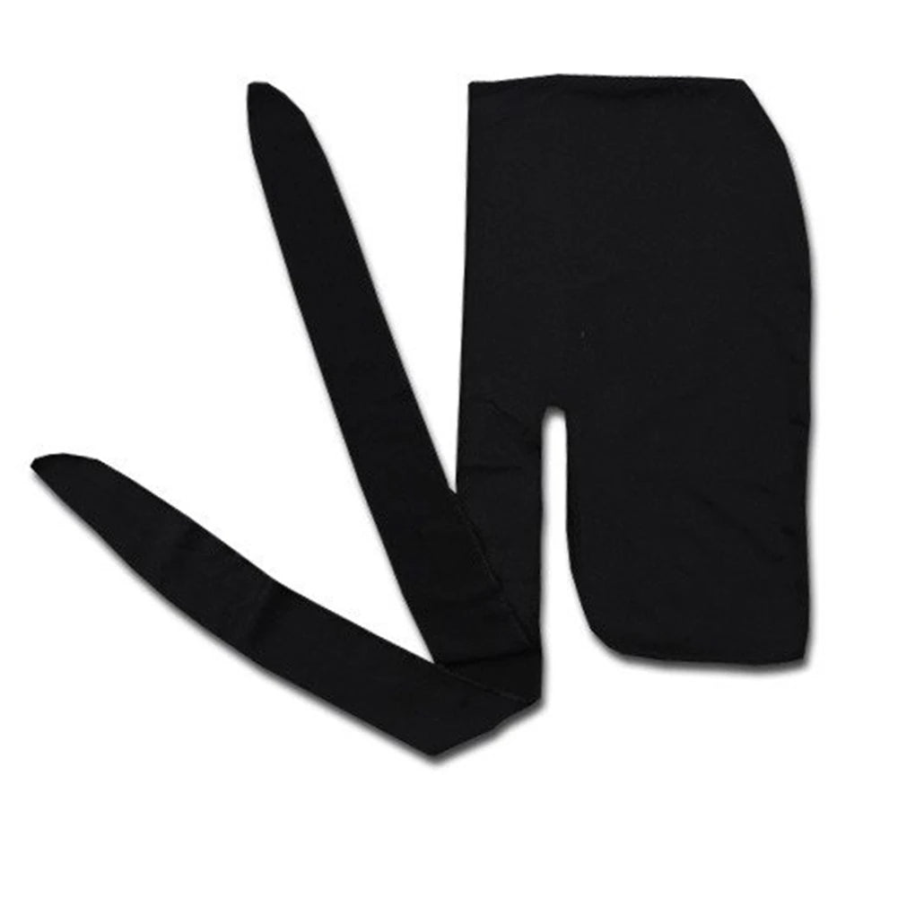 1PCS Silky Long Tail Durag Pirate Hat Turban Fashion Headwraps Cap Bandana Women Men Hip Hop Headwear Caps Hair Accessories