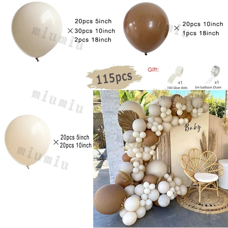 Macaron Pink Balloon Garland Arch Kit Wedding Birthday Party Decor Kids Rose Gold Latex Balloons Baby Shower Decorations Chain