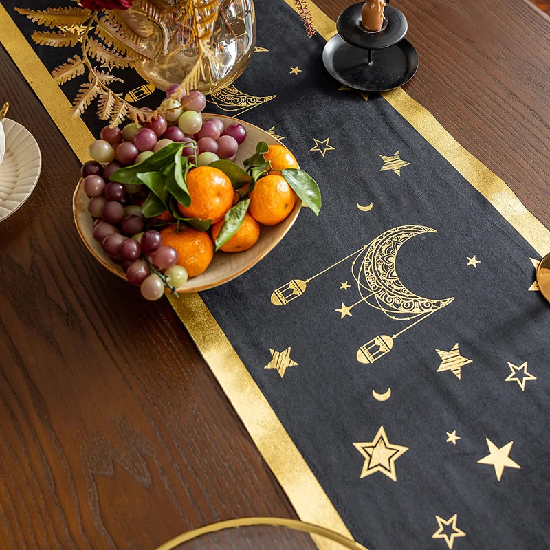 Ramadan Decoration 2025 Ramadan Tablecloth Muslim Table Runner Accessories Eid Mubarak Party Supplies 2026