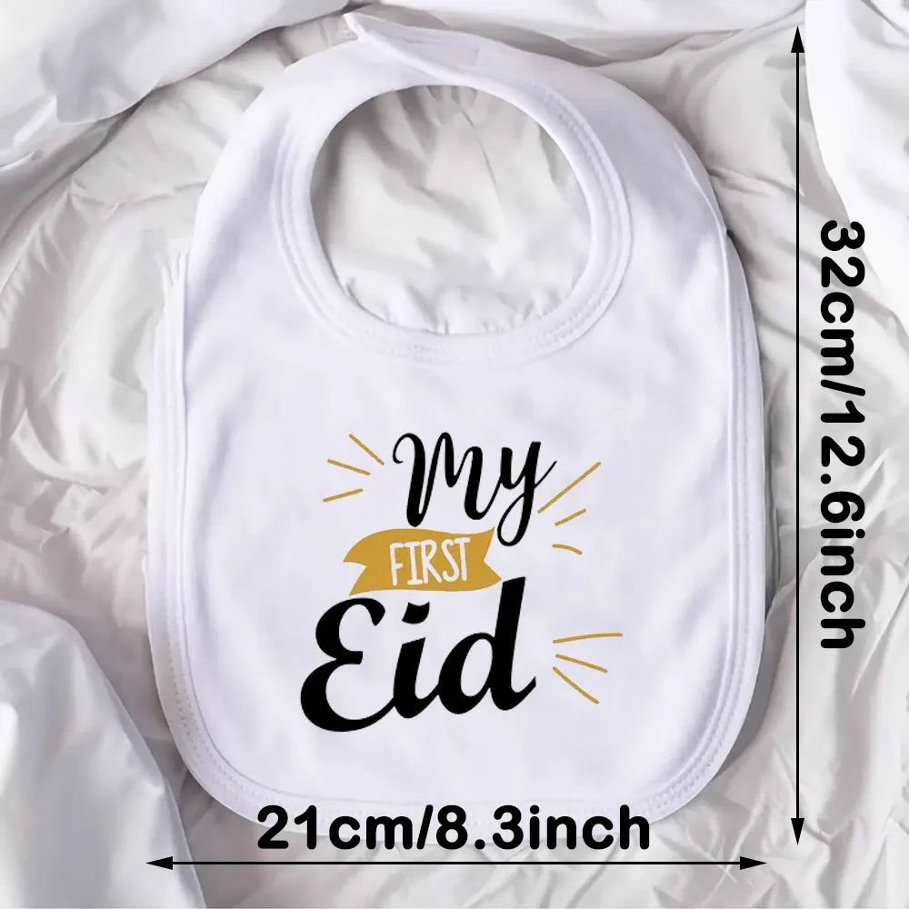 My First Eid Baby Bib Islamic Iftar Party Newborn Gift Accessories Ramadan Decorations 2026 Muslim Supplies New Parents Gift