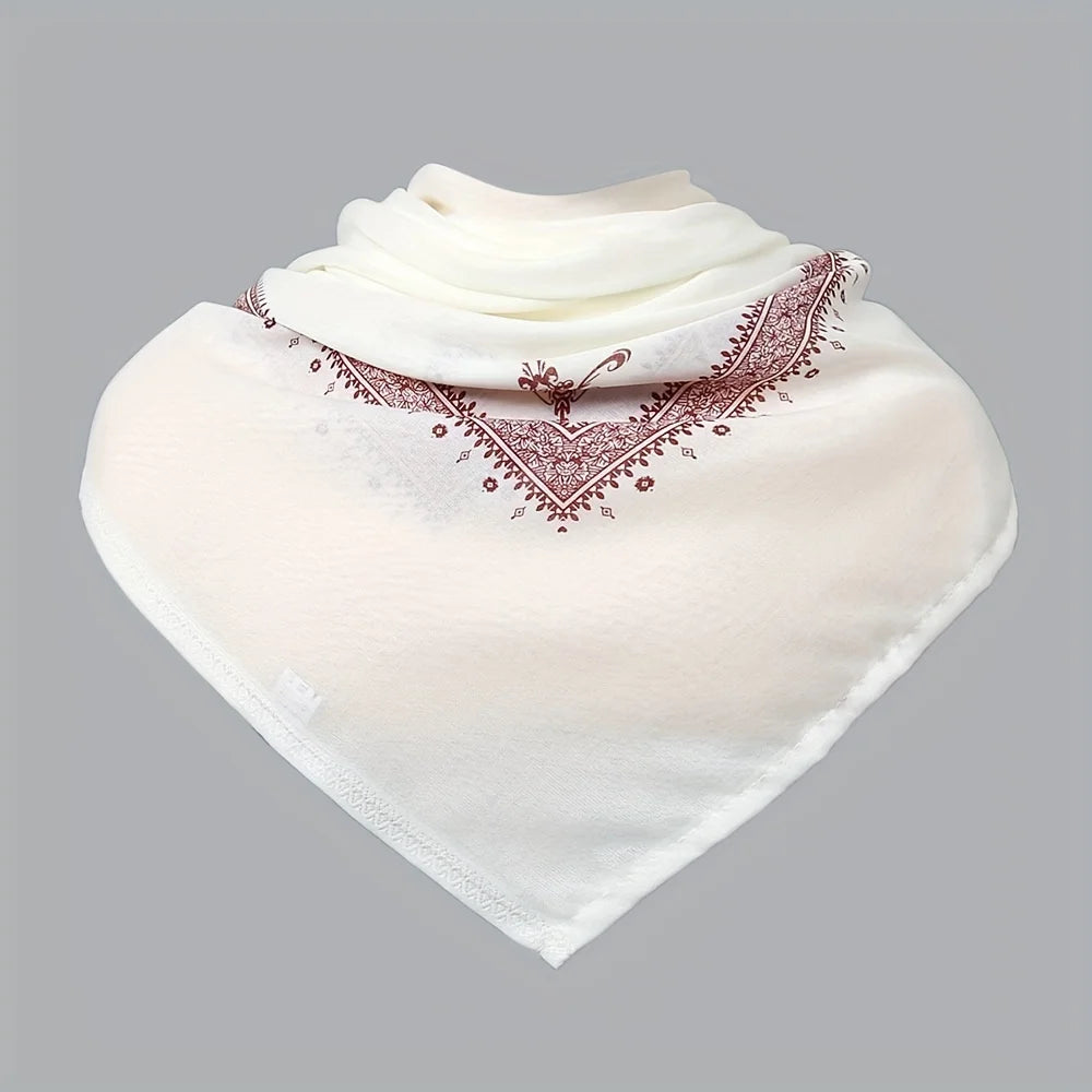 Trendy Ethnic Prayer Scarf - Men's Fashion Polyester Stole for Ramadan and Religious Ceremonies