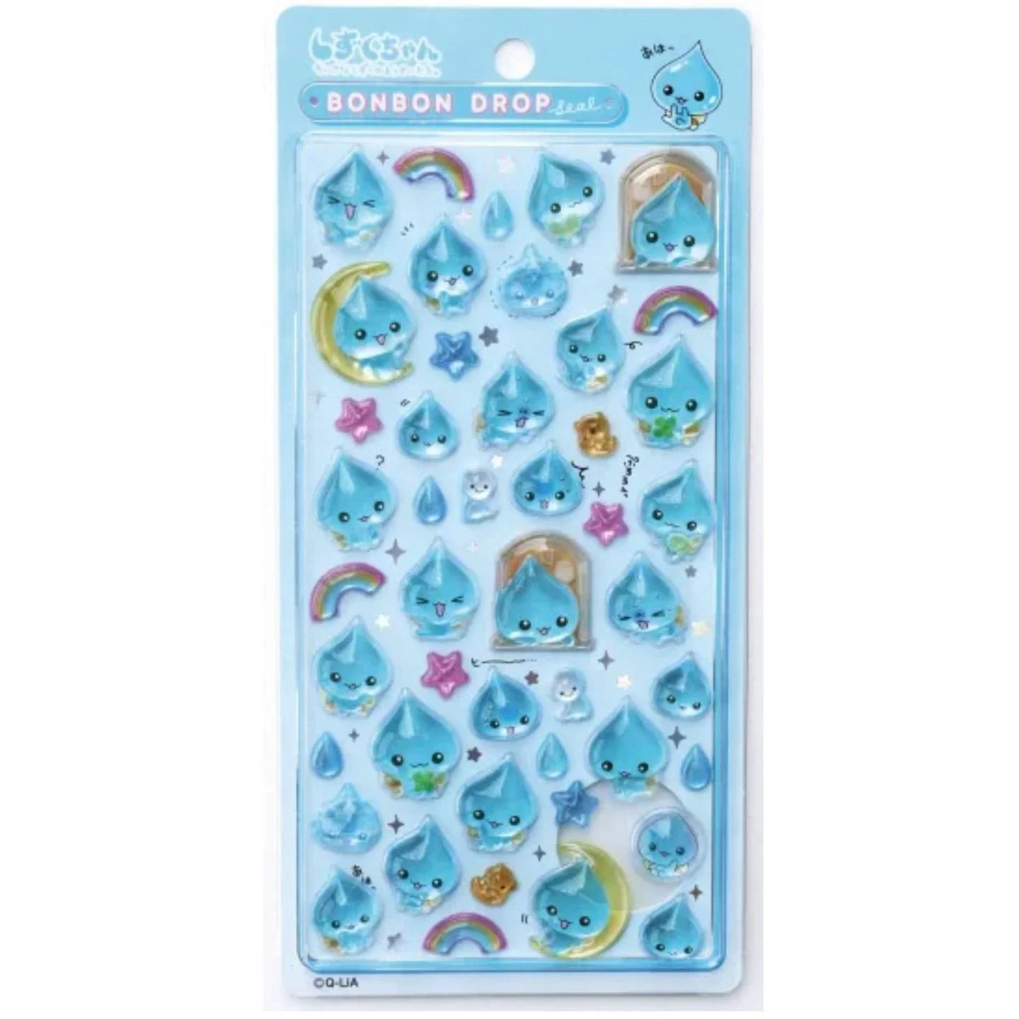 3D Water Droplet Relief Crystal Stickers Shiny Glitter Raindrop Resin Diy Decoration Scrapbooking Phone Case Journal Craft Gifts