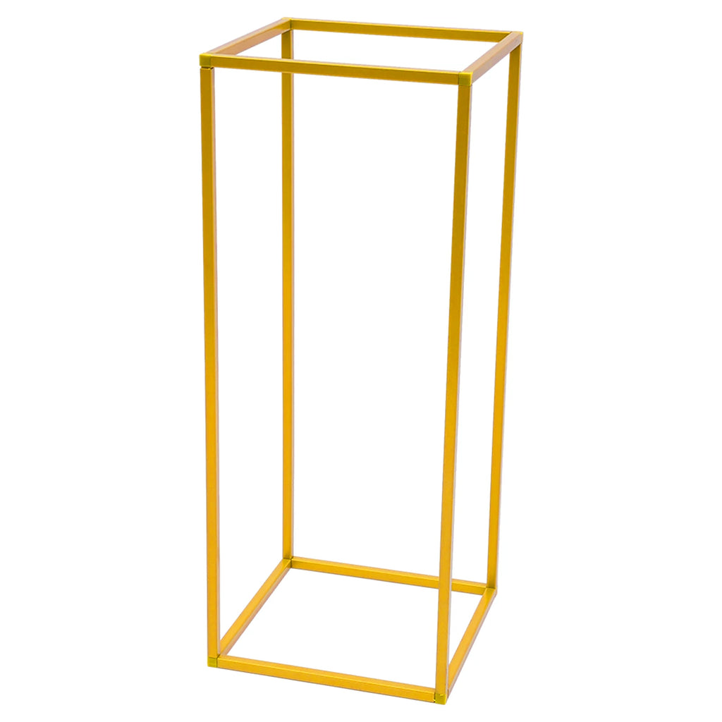 10Pcs Wedding Flower Stand Set 23.62"H Gold Metal Column Rack Wedding Party Prop Decor Balloon Display Holder Flower Vase Pillar