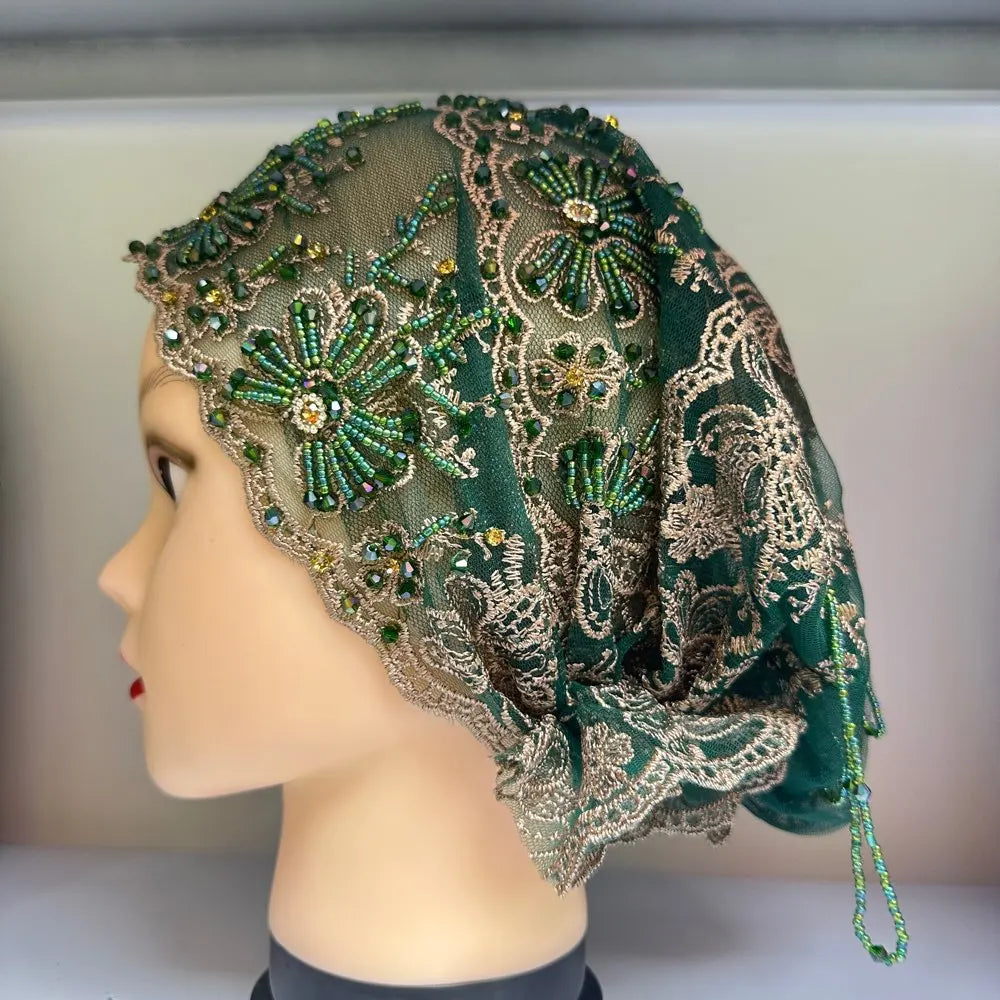 3D Stone New Dubai Scarf For Muslim Women African voile stone big Hijab Islam Hijab Pashmina Turban Headscarf Embroidery Shawls