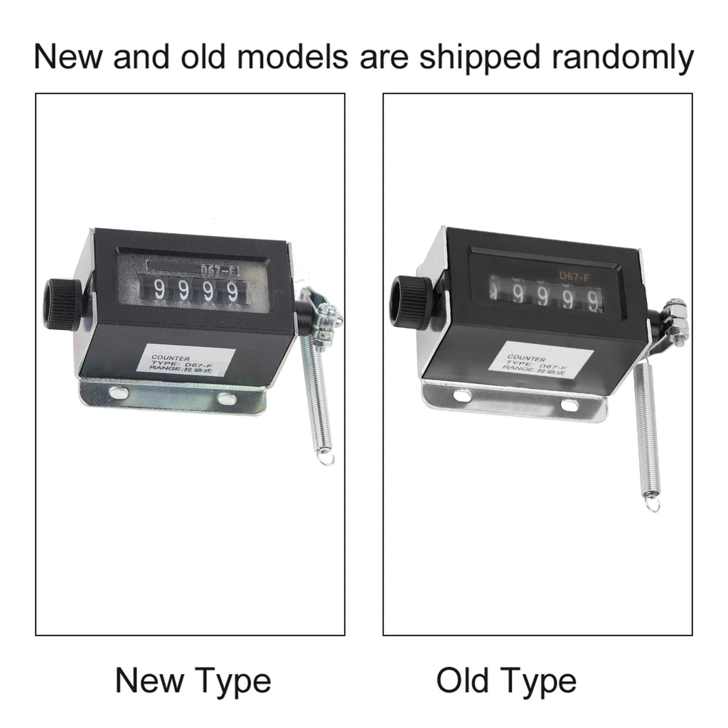 D67F 5 Digit Mechanical Resettable Manual Hand Pull Stroke Tally Counter, Mechanical Click Counter, Battery Included