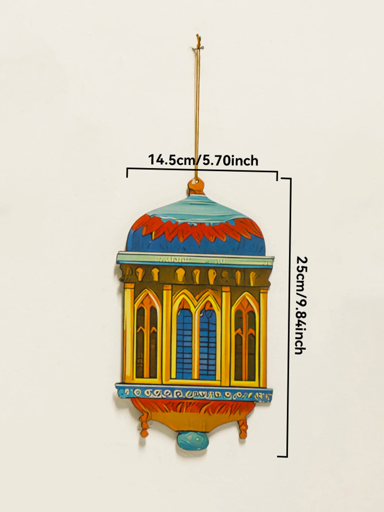 Islamic Ramadan Wall Decor Moon Star Lantern Tassel Ornament for Eid Mubarak Kareem Muslim Festival Home Hanging Decoration Gift