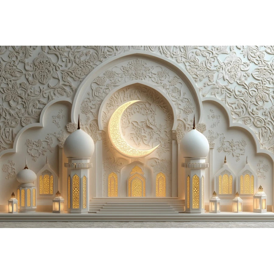 Ramadan Decorations Backdrops Moon Star Castle Islamic Muslim Eid Party Religious Celebration Portrait Photography Backgrounds