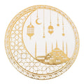 Ramadan Moon and Flower Patterns Table Festive Party Decorati, Suitable for Families, Hotels, Restaurants Eid Party Decor