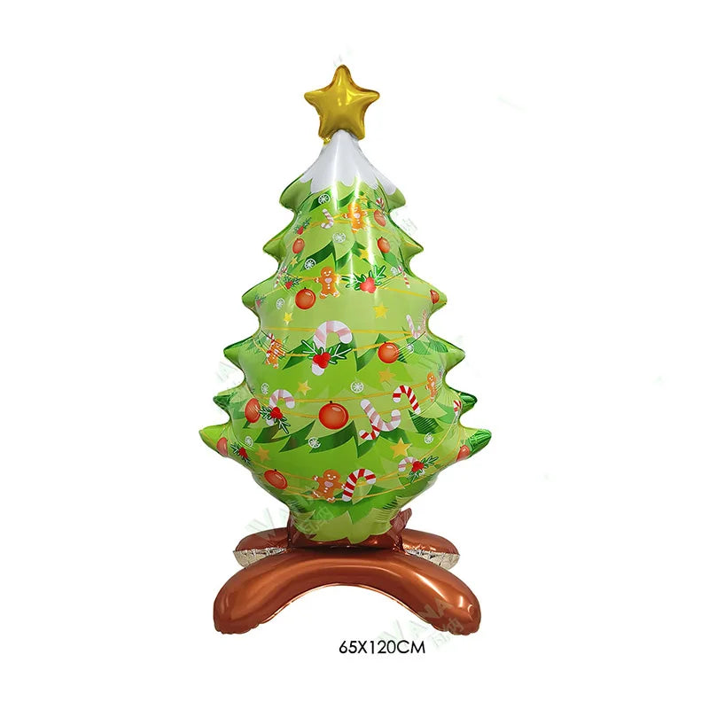 Christmas Foil Balloons Santa Claus Balloon Standding Balloon Christmas Gift Santa Balloon Xmas Party Supplies Home Decortion