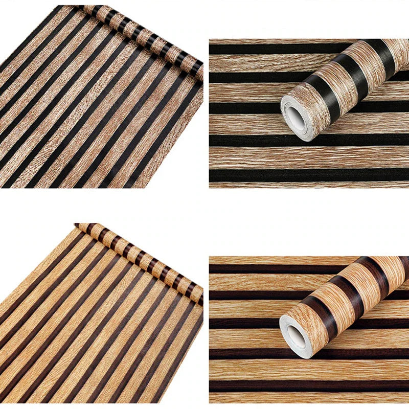 Grid Stripes Peel and Stick Wallpaper Self Adhesive Wall Stickers Wallpapers Home Decor PVC Room Decoration 45cm Sticker