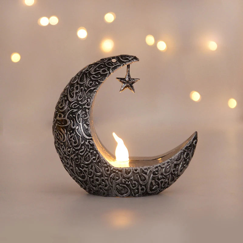 Ramadan Kareem Led Lantern Light Eid Mubarak Ornaments Decoration for Home 2026 Islamic Muslim Party Supplies Eid Al-Fitr Gift