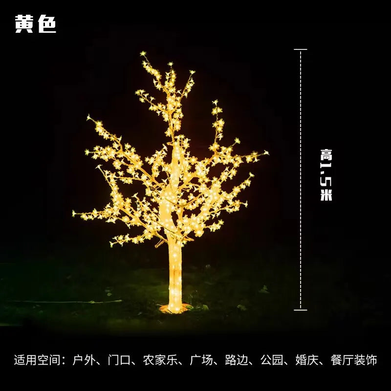 Cherry Blossom LED Christmas Tree Lights – 1.5m / 5ft Indoor & Outdoor Decorative Lighting