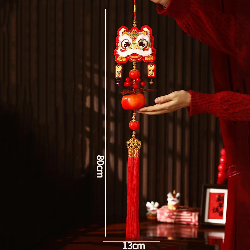 Chinese New Year 2025 Decorations Chinese Spring Festival Hanging Pendant Door Wall Ornament Traditional Chinese Room Decoration