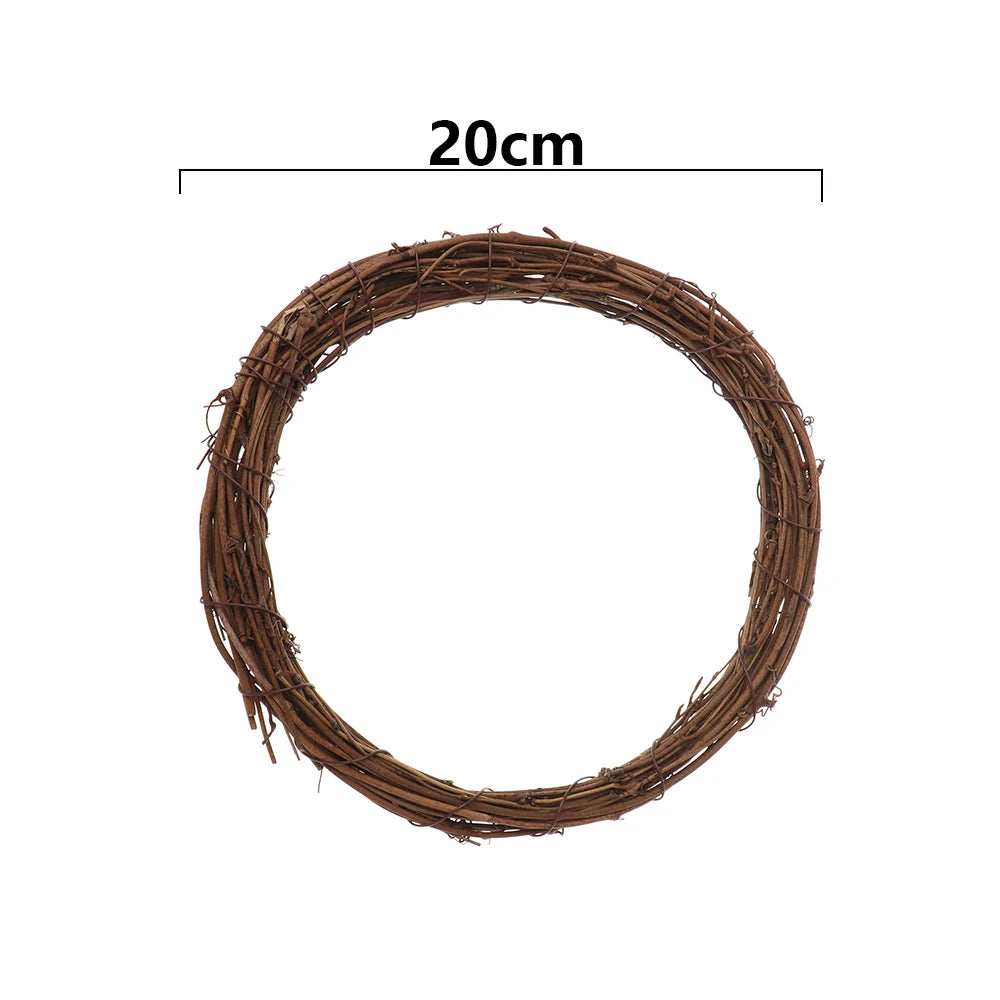 8-30CM Ramadan Decoration Eid Murbark Wedding Wreaths Decoration Garland Material Rattan Wreath DIY Wreath Party