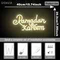 Ramadan Kareem Neon Sign Wall Decoration USB Powered Ramadan LED for Home Bedroom Store Bar Restaurant Party Gift Art Wall Decor