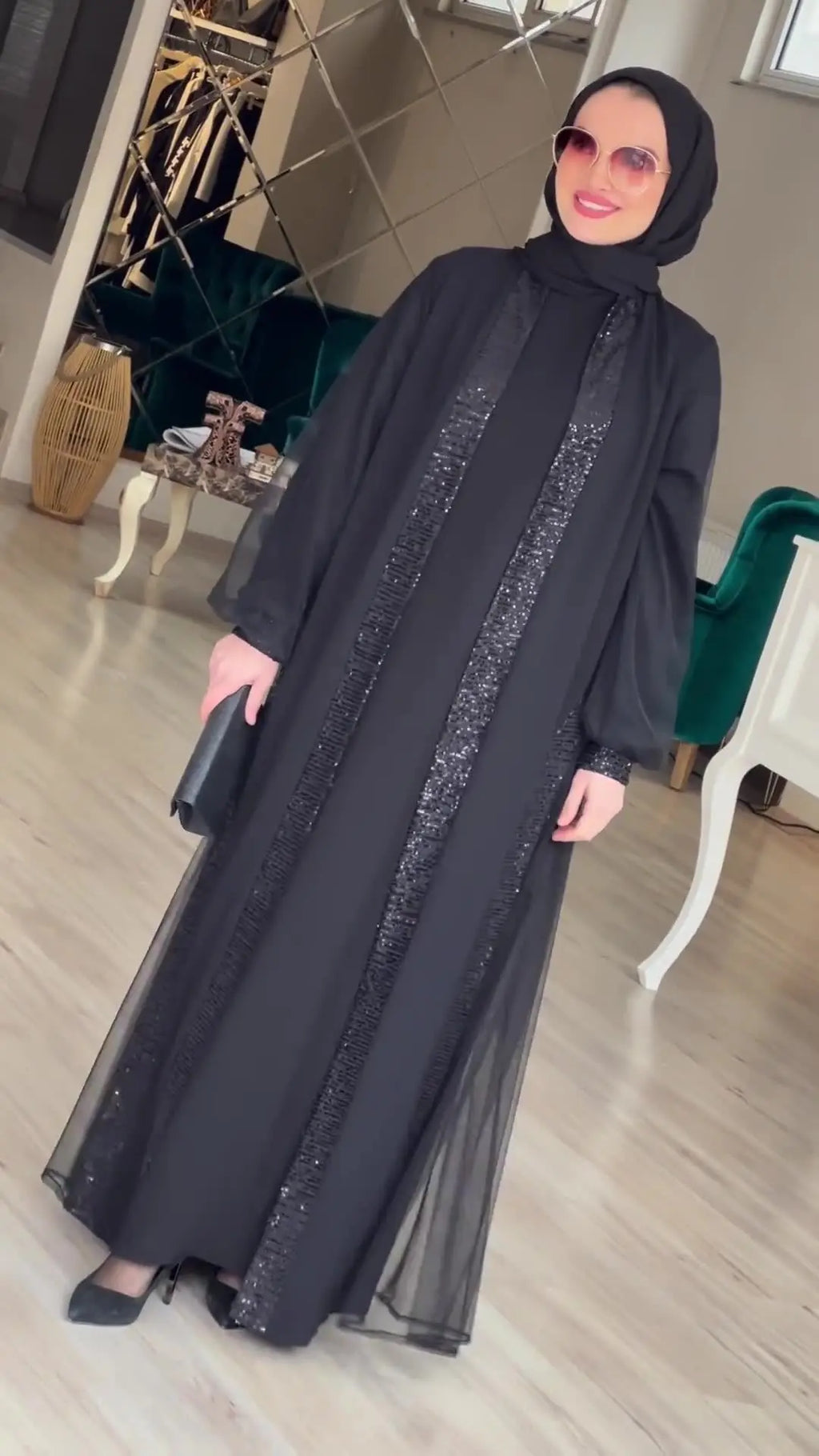 2024 Muslim Modest Women Dress – Eid & Ramadan Jalabiya Kaftan Robe