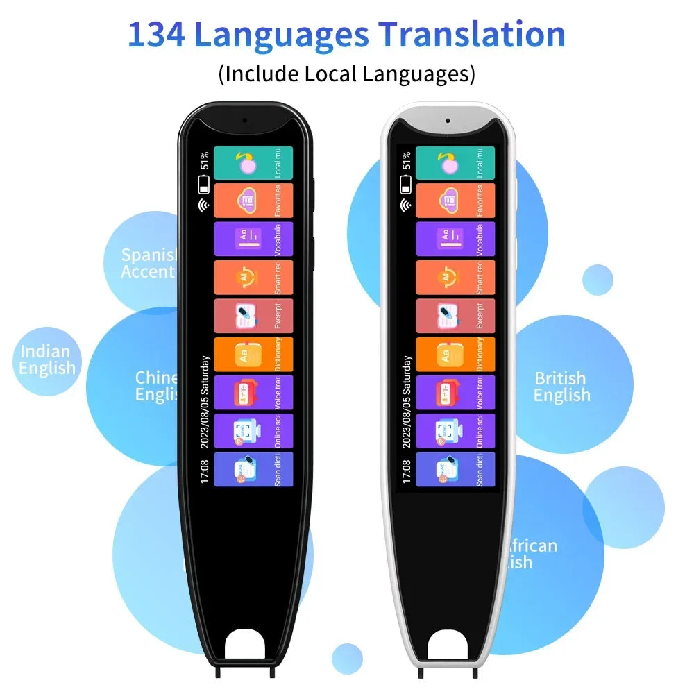 MD22 Voice Translator Pen Offline Scan Reading 134 Language Translation
