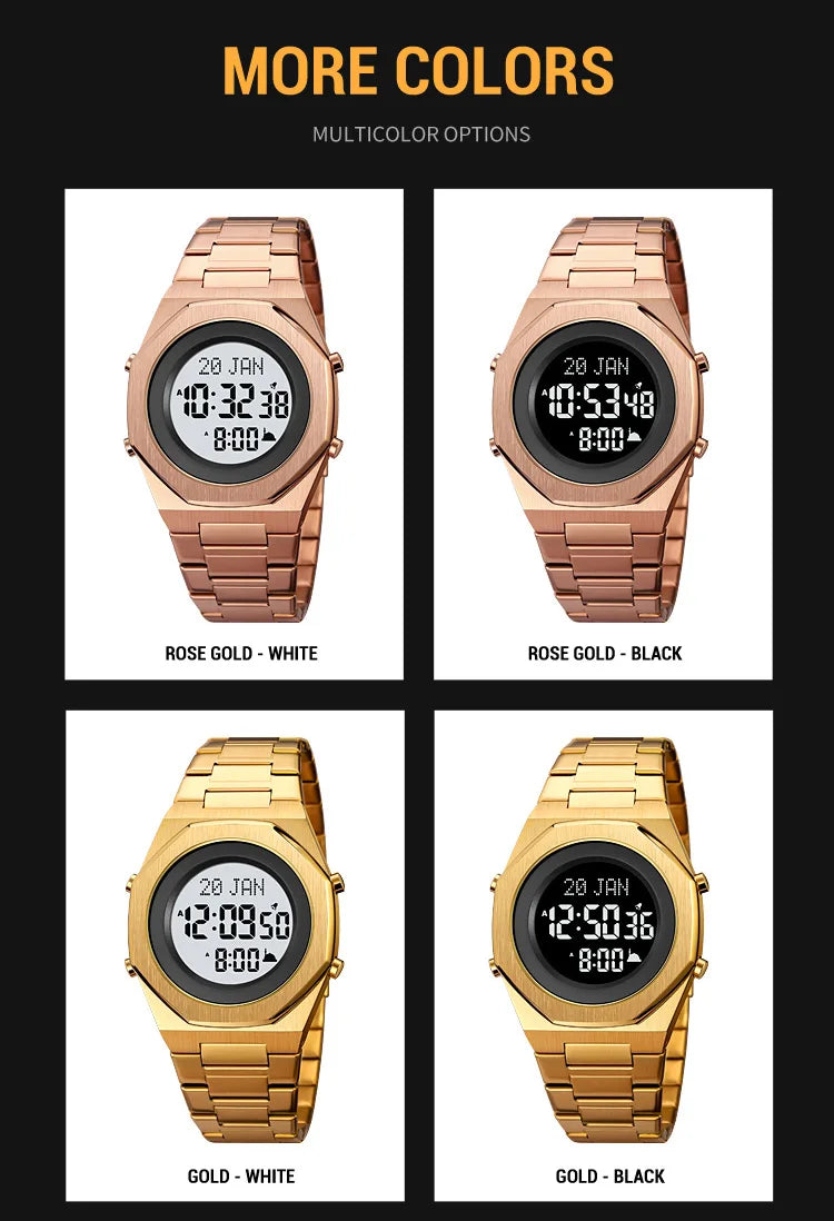Muslim Qibla Direction Instruct Watch Men Women Prayer Multifunctional Worship Watches Luxury Male Original Wristwatch