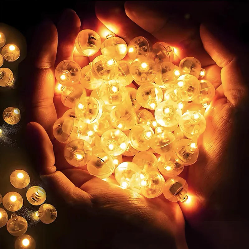 50/100 Pcs LED Balloon Lights Mini Round Ball Balloon night light LED Flash Lamp for Paper Lanterns Wedding Party Decorations