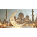 Eid Mubarak Decoration 2025 Ramadan Backdrop Banner Family Room Photo Background Party Decors Home Moon Star Background New In