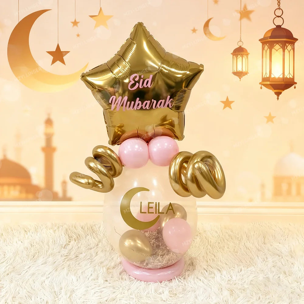 Ramadan balloon set of stars and moon balloons, used for decoration during Ramadan and home Eid al Fitr balloon decoration