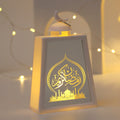 Ramadan Kareem Led Lantern Light Eid Mubarak Ornaments Decoration for Home 2025 Islamic Muslim Party Supplies Eid Al-Fitr Gift