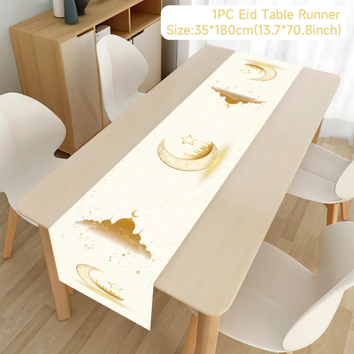 Eid Mubarak Tablerunner Ramadan Decoration For Home 2024 Islamic Muslim Party Supplies Eid Al Adha Ramadan Kareem Tablecloths