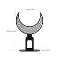 Black acrylic letter moon ornament Eid al Fitr Home Islamic Muslim Party Decor Ramadan Eid Mubarak Table Decor gift adult favors