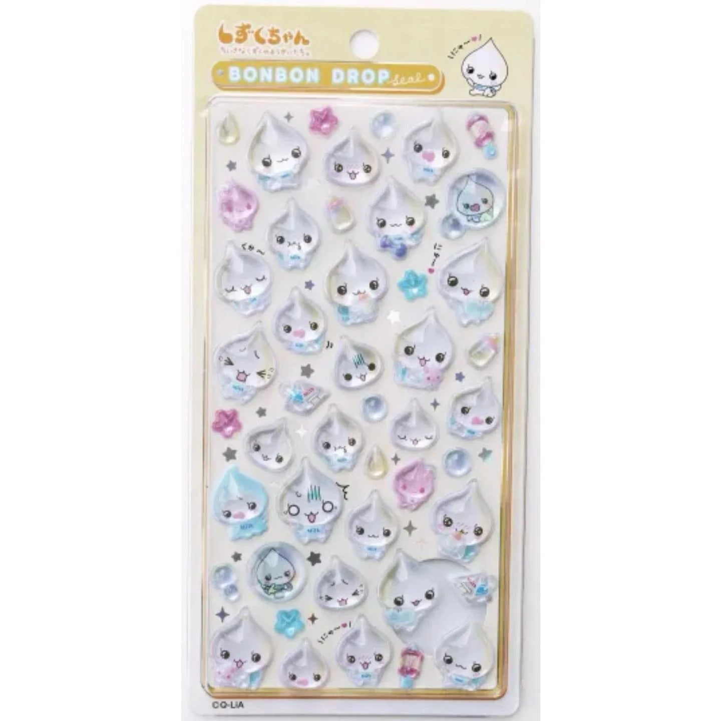 3D Water Droplet Relief Crystal Stickers Shiny Glitter Raindrop Resin Diy Decoration Scrapbooking Phone Case Journal Craft Gifts