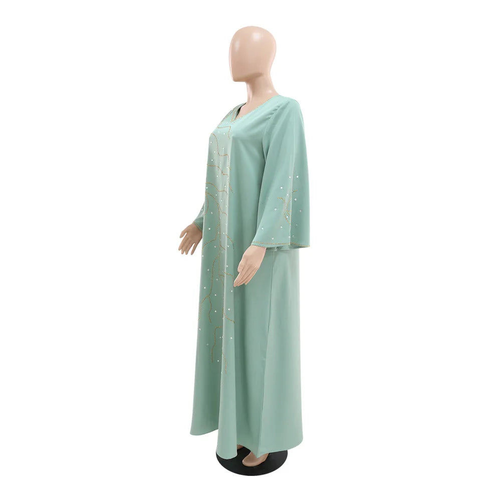 Caftan Eid Elegant Muslim Women Dress Ramadan Party Dubai Abaya Turkey Islam Long Evening Dresses Musulmane Elegant Vestidos