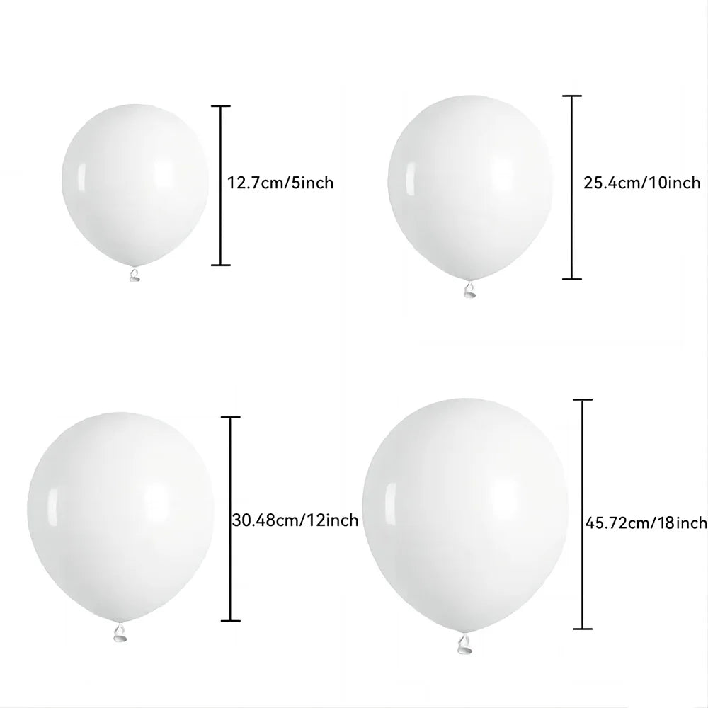 90pcs White Silver Balloon Garland Silver Balloon White Pearl balloon Arch Kit for Baby Shower Birthday Wedding Party Decor