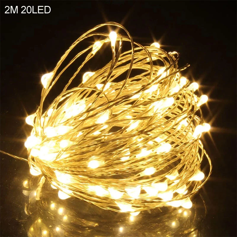 Moon Star Led String Lights EID Mubarak Ramadan Kareem Decoration For Home Islam Muslim Event Party Supplies Eid Al-Fitr Decor